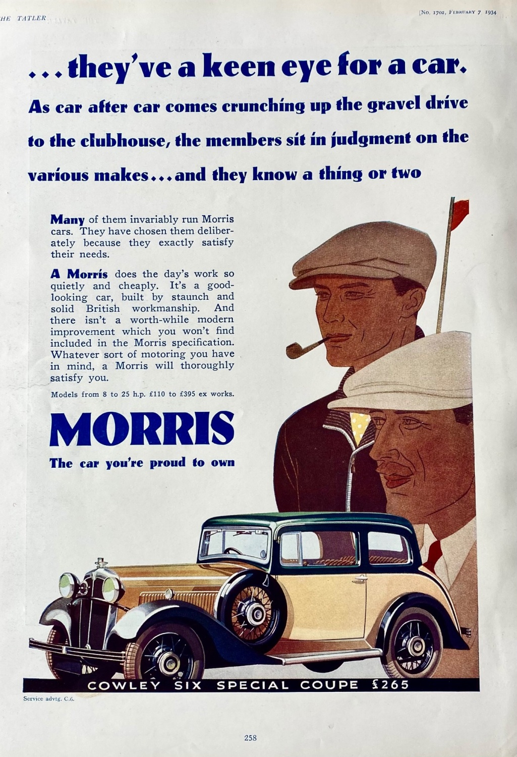 Morris Motor Cars.  1934.