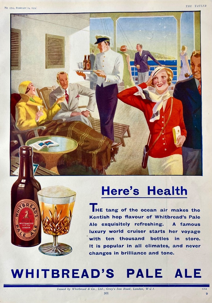 Whitbread's Pale Ale.  1934.