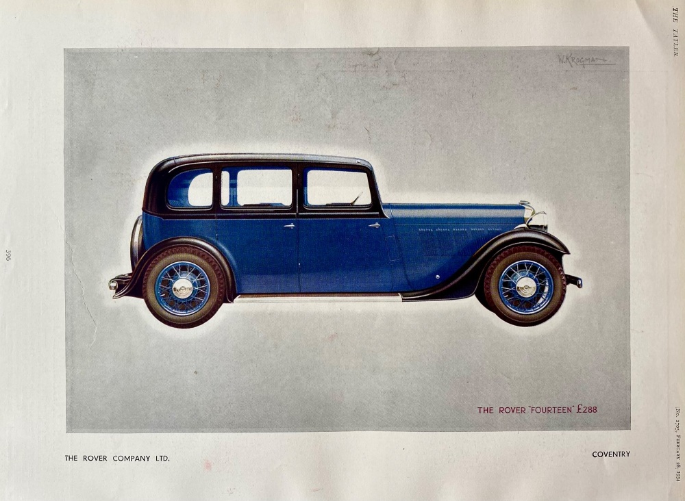 The Rover Company Ltd, Coventry.  1934.