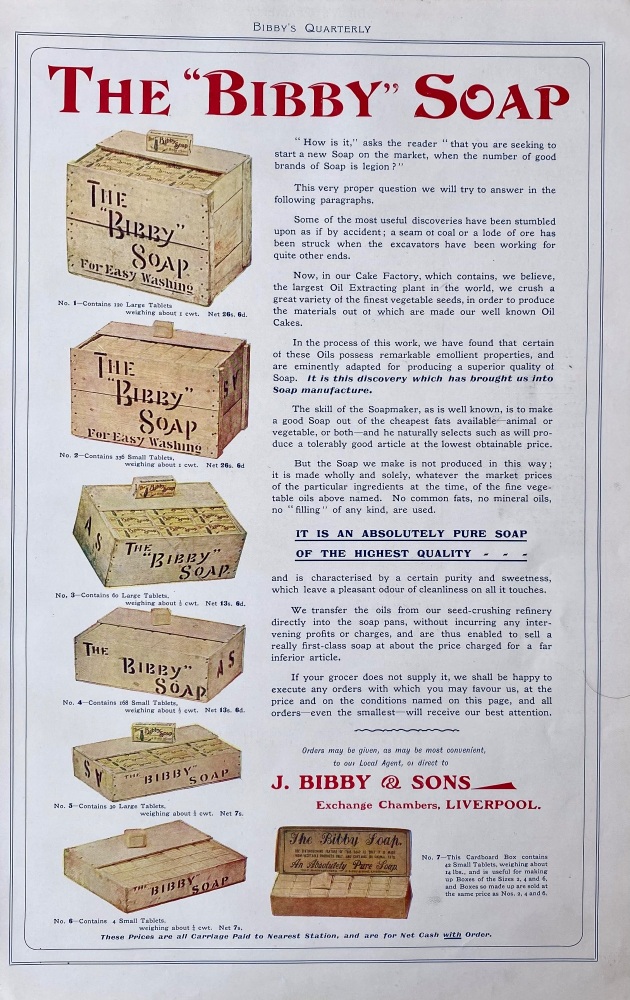 The "Bibby" Soap.   1905.