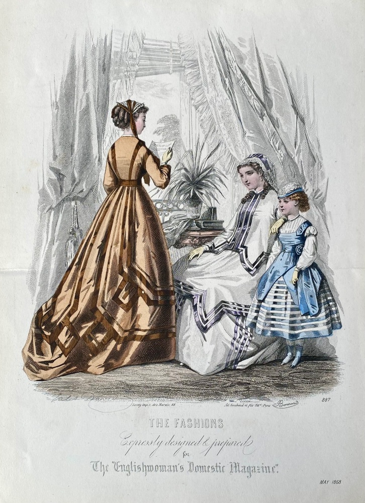 The Fashions , Expressly designed & prepared for the Englishwoman's Domestic Magazine.  1868.