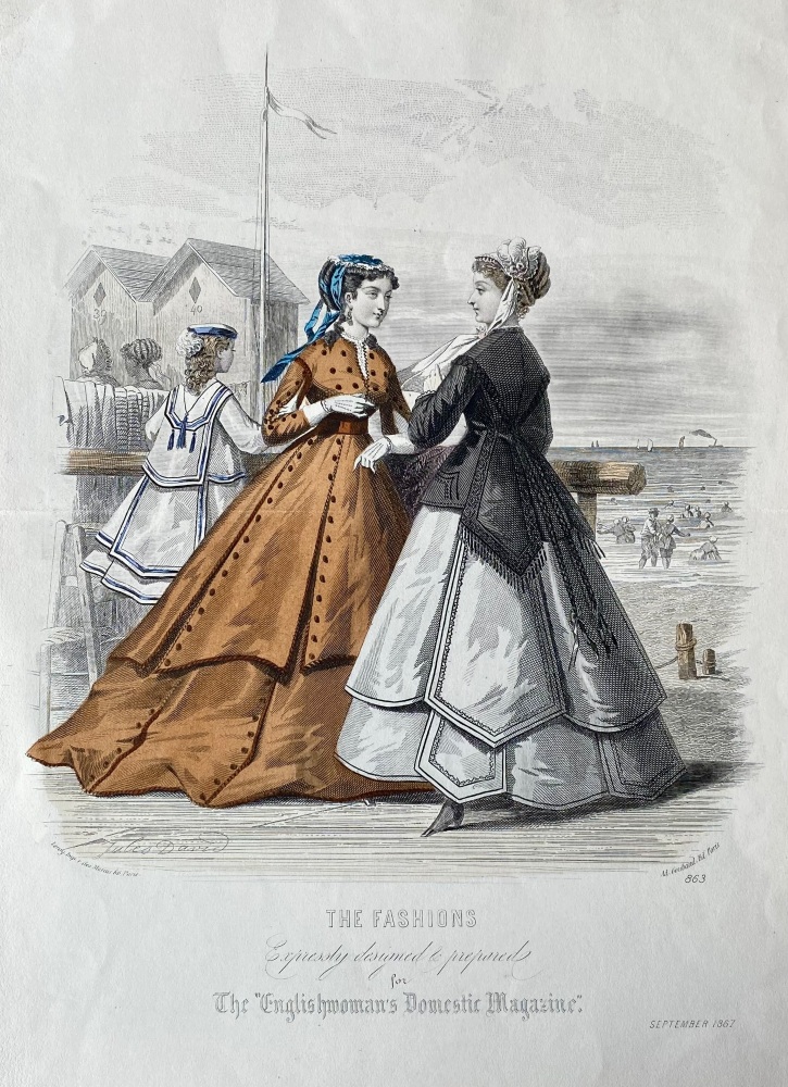 The Fashions , Expressly designed & prepared for the Englishwoman's Domestic Magazine.  1867.