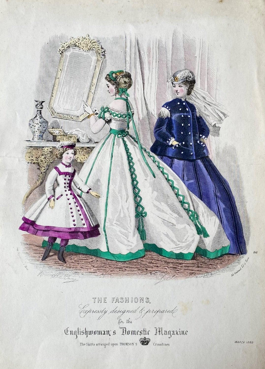 The Fashions, Expressly designed & prepared for the Englishwoman's Domestic