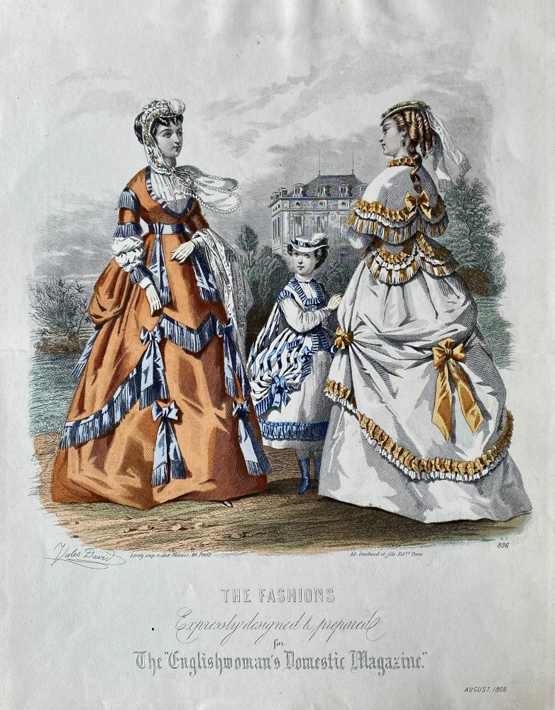 The Fashions, Expressly designed & prepared for the Englishwoman's Domestic Magazine.  1868.