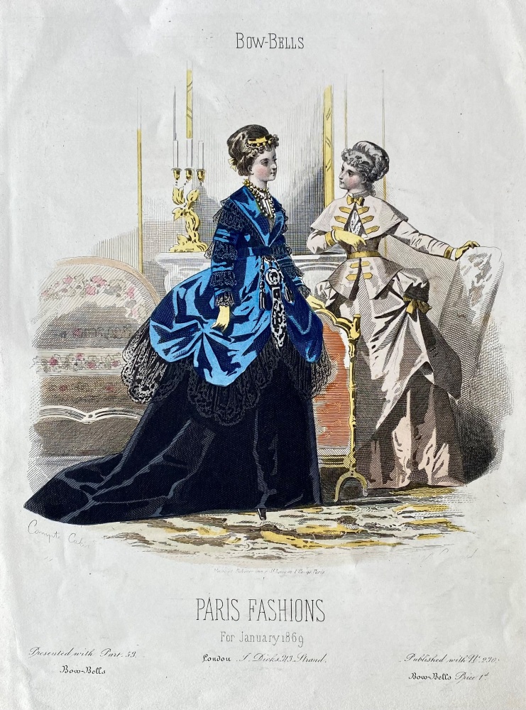 Paris Fashions for January 1869 .  (Bow-Bells).