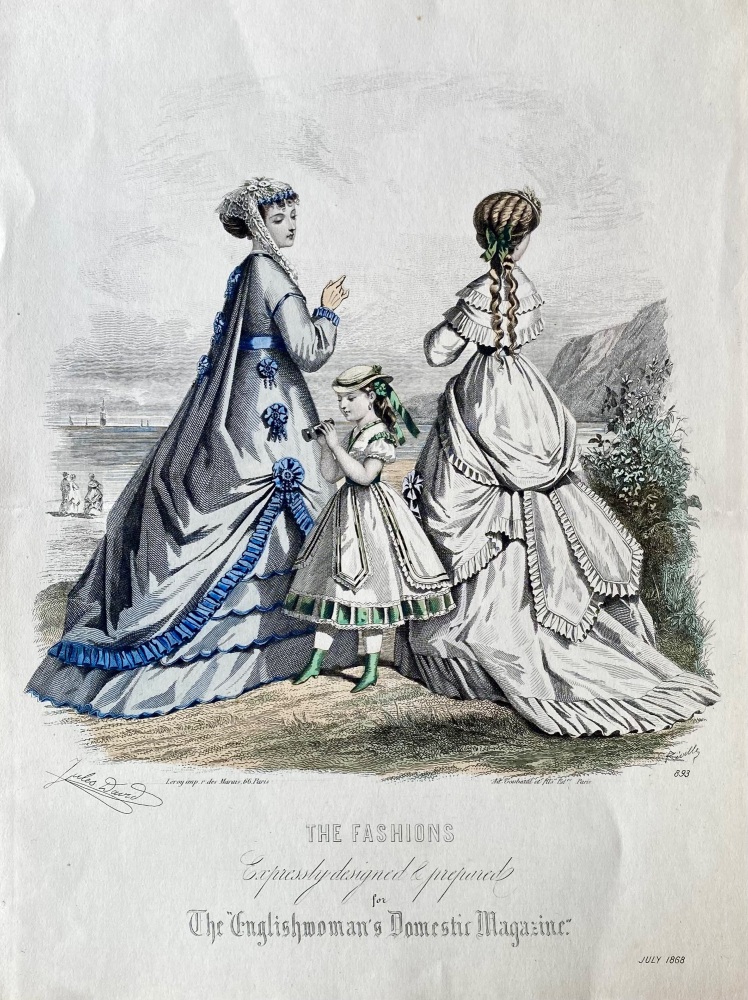 The Fashions, Expressly designed & prepared for the Englishwoman's Domestic Magazine.  1868.
