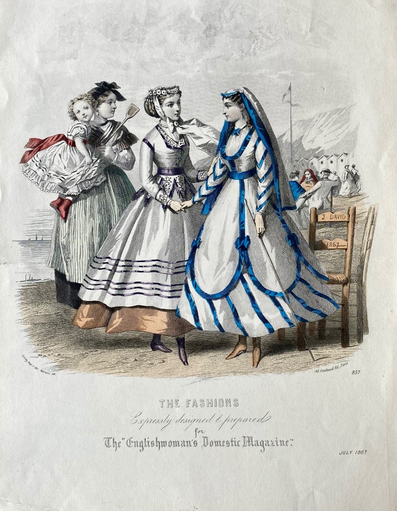 The Fashions, Expressly designed & prepared for the Englishwoman's Domestic Magazine.  1867.