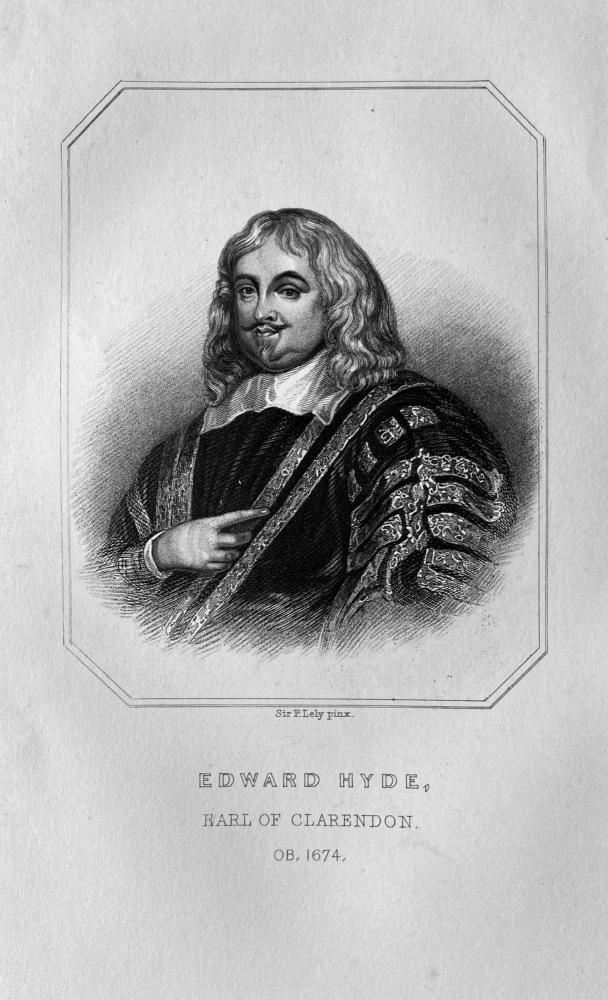Edward  Hyde, Earl of Clarendon.  OB : 1674.