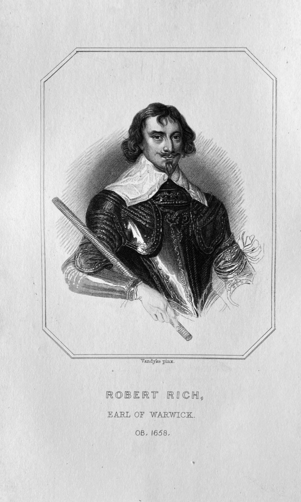 Robert Rich, Earl of Warwick, OB : 1658.