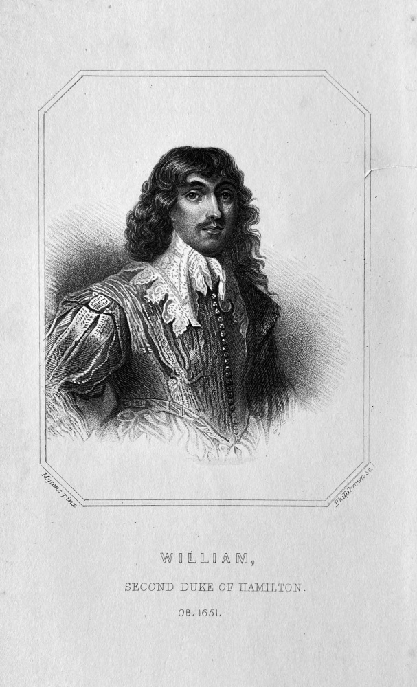 William,  Second Duke of Hamilton,  OB :  1651.