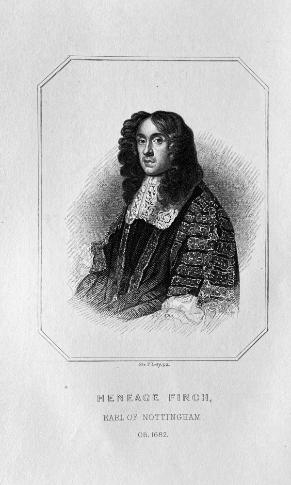Heneage  Finch, Earl of Nottingham.  OB :  1682.