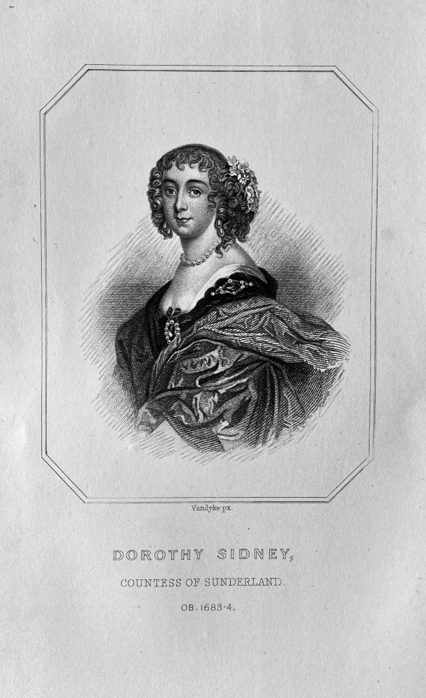 Dorothy Sidney,  Countess of Sunderland,  OB :  1683-4.