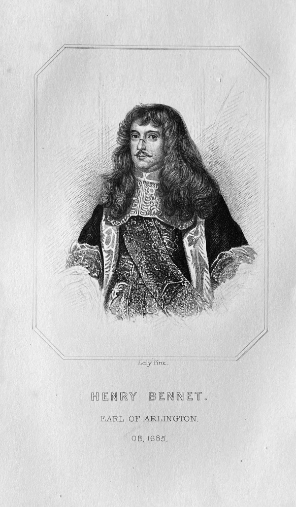 Henry Bennet.  Earl of Arlington.  OB :  1685.
