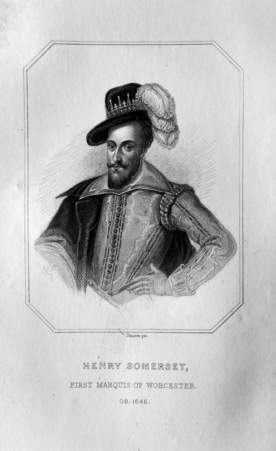 Henry Somerset.  First Marquis of Worcester.  OB :  1646.