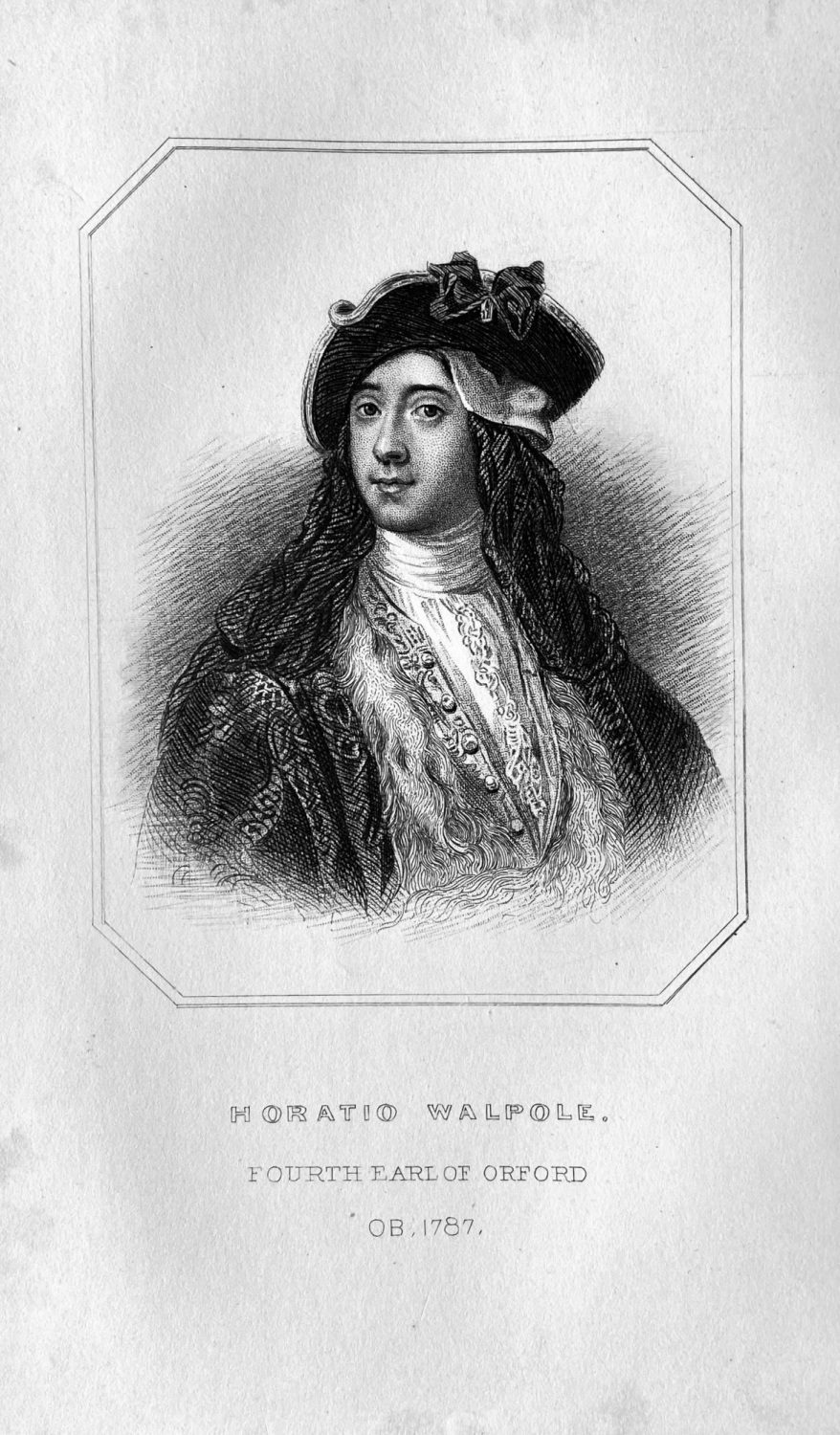 Horatio Walpole, Fourth Earl of Orford.  OB :  1787.