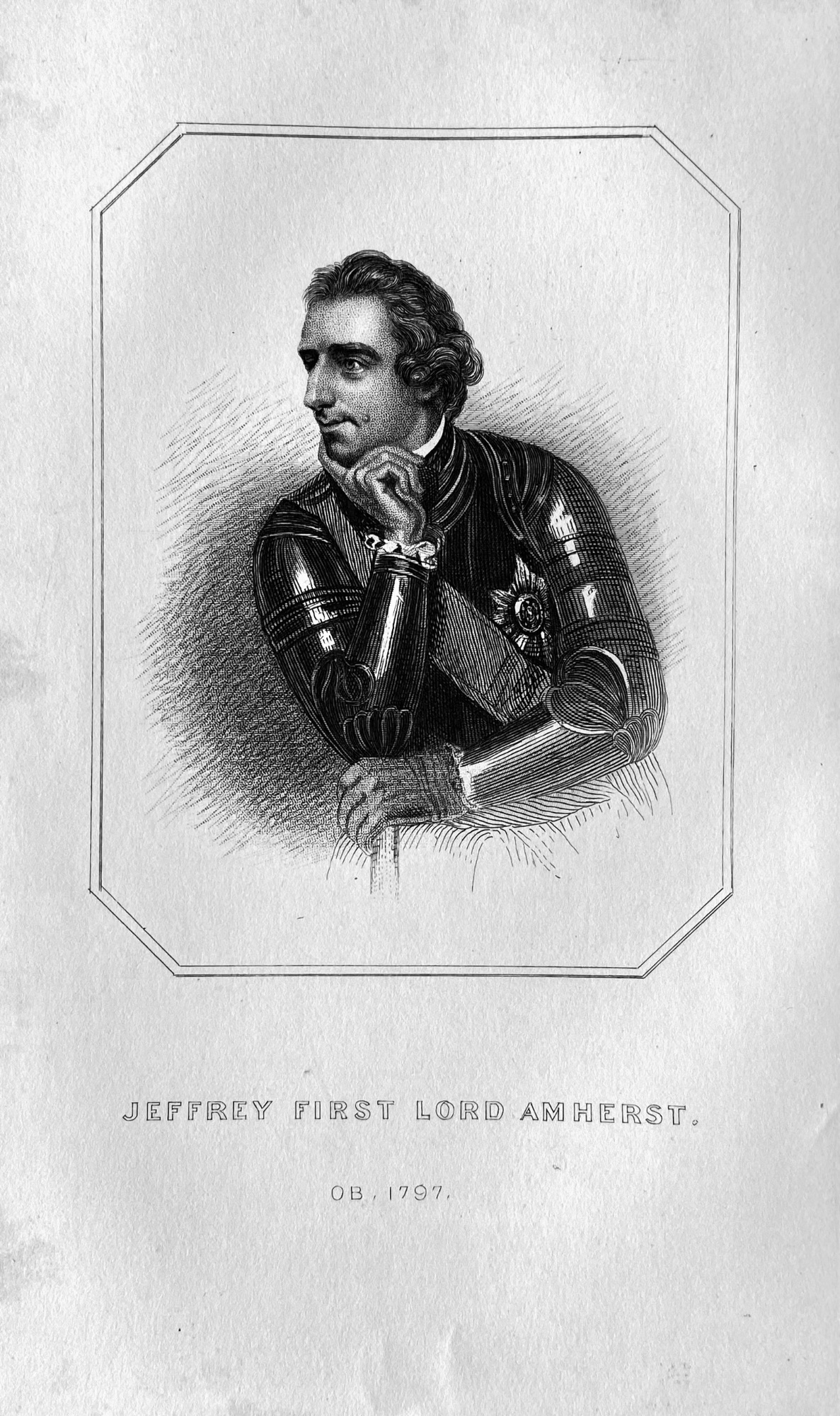 Jeffrey, First Lord Amherst. OB : 1797.