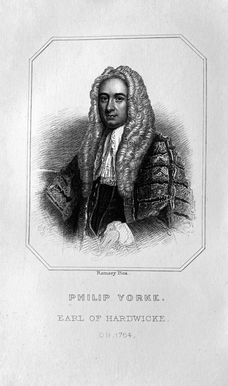 Philip Yorke,  First Earl of Hardwicke.  OB :  1764.