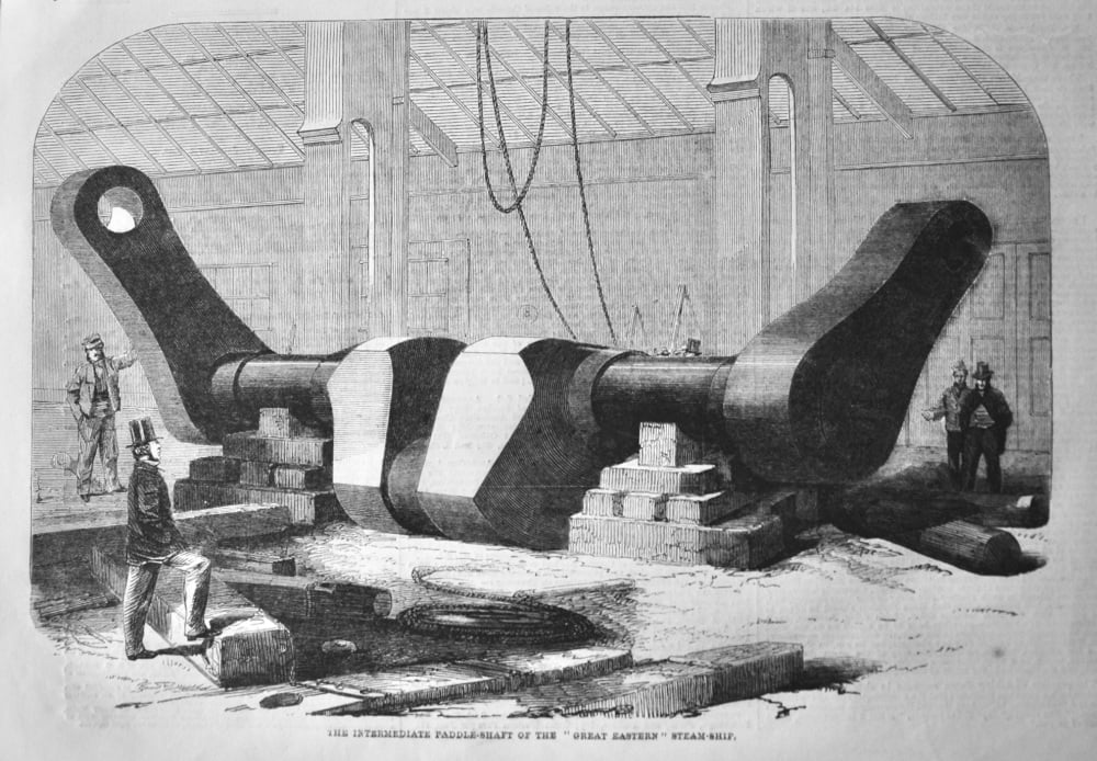 The intermediate Paddle-Shaft of the "Great Eastern" Steam-Ship. 1859.