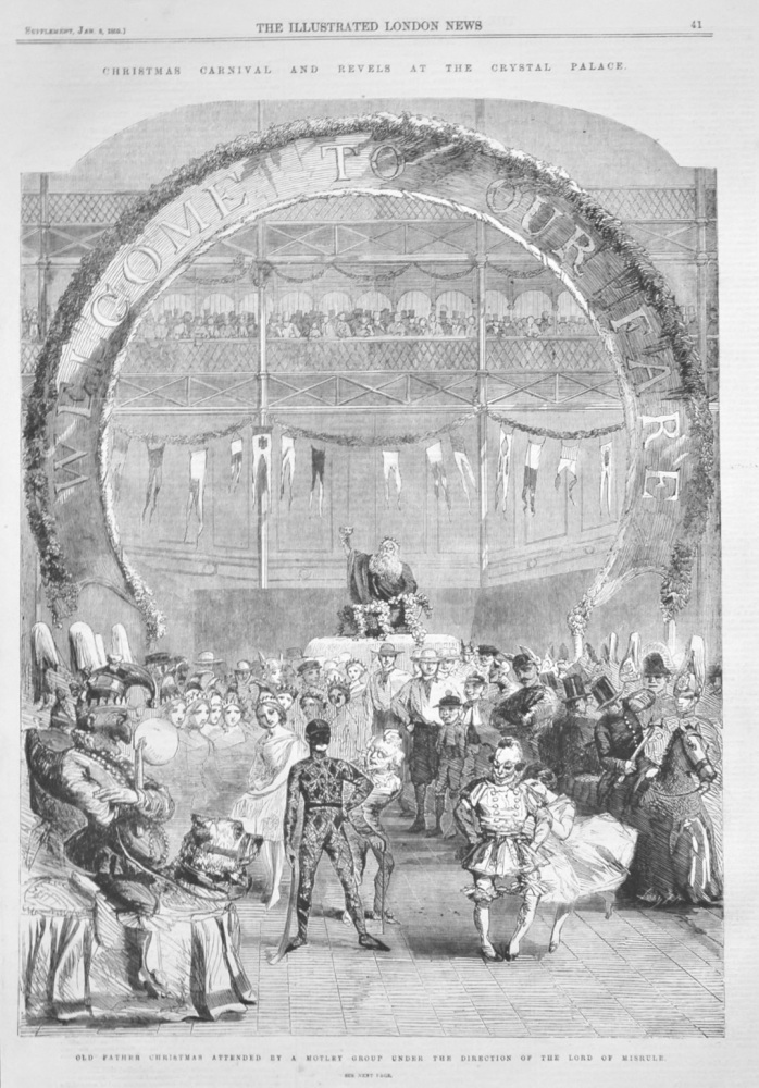 Christmas Carnival and Revels at the Crystal Palace. 1859.