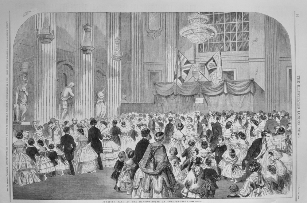 Juvenile  Ball at the Mansion House on Twelfth-Night.  1859.
