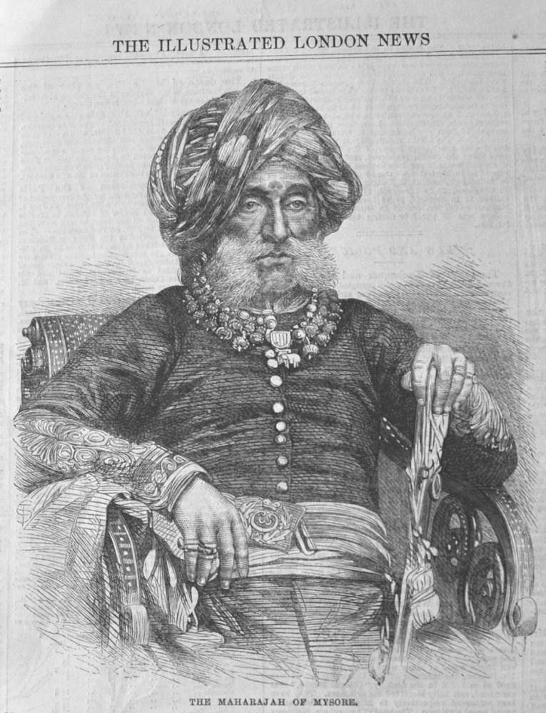 The Maharajah of Mysore. 1867.