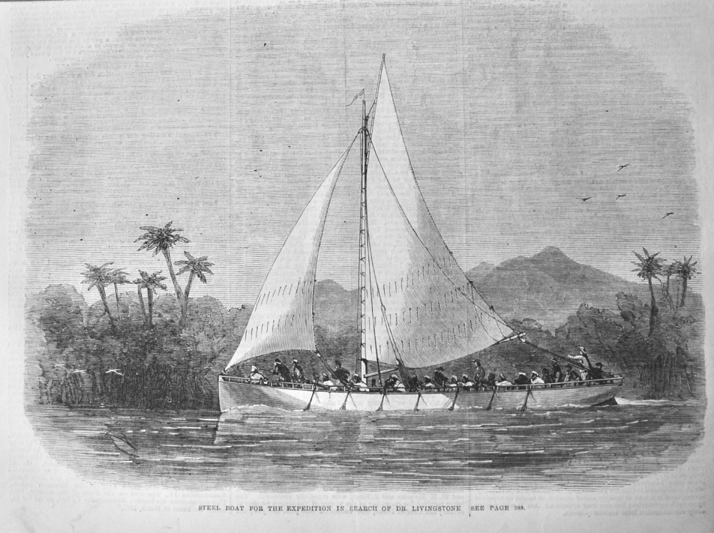 Steel Boat for the Expedition in Search of Dr. Livingstone. 1867.