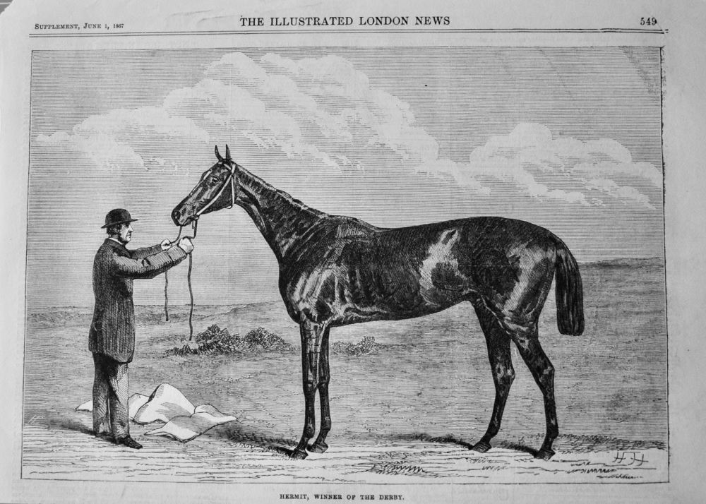 Hermit, Winner of the Derby.  1867.