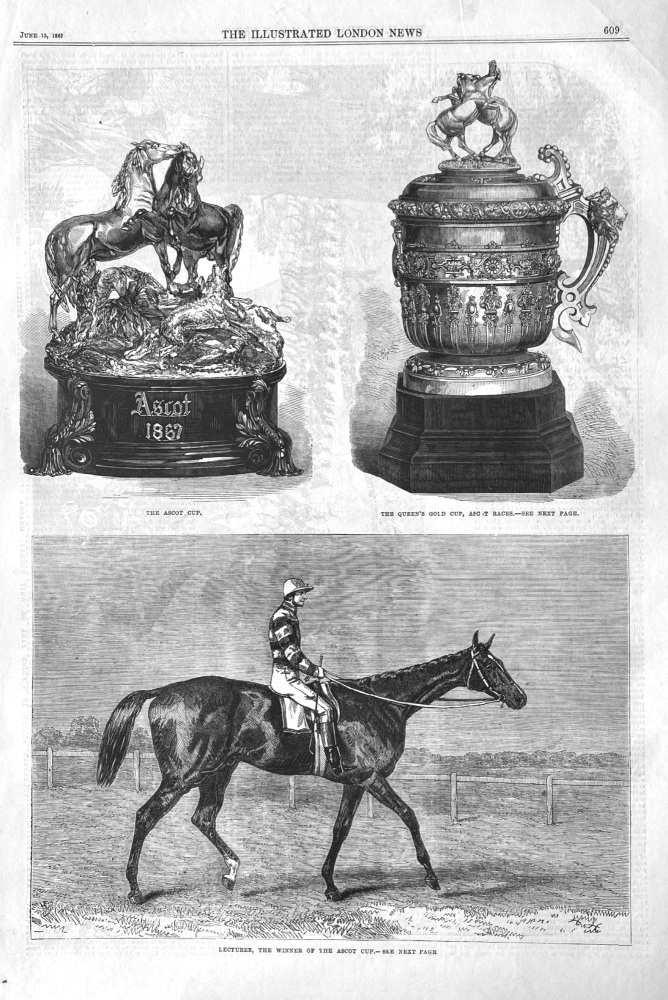 Lecturer, The Winner of the Ascot Cup.  1867.