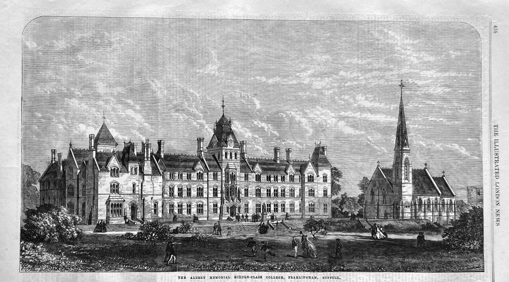 The Albert Memorial Middle-Class College, Framlingham, Suffolk.  1867.