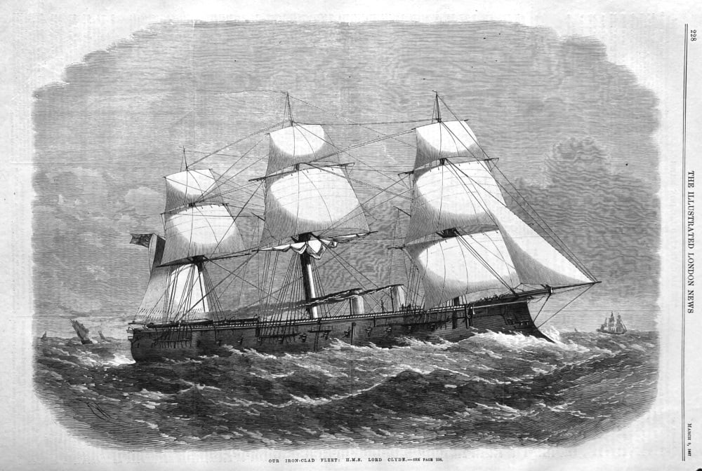 Our Iron-Clad Fleet :  H.M.S.  Lord Clyde.  1867.