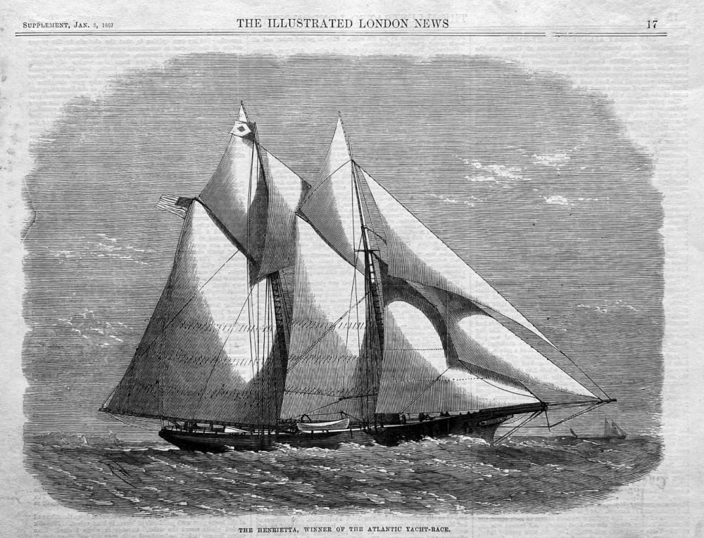 The Henrietta, winner of the Atlantic Yacht-Race.  1867.