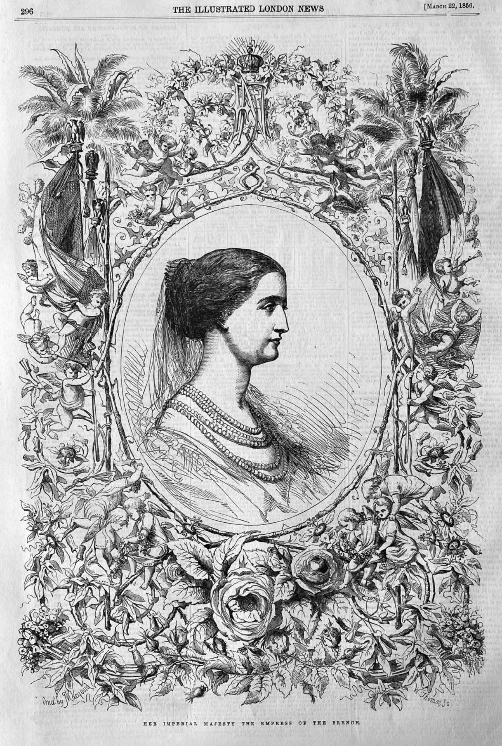 Her Imperial Majesty the Empress of the French.  1856.