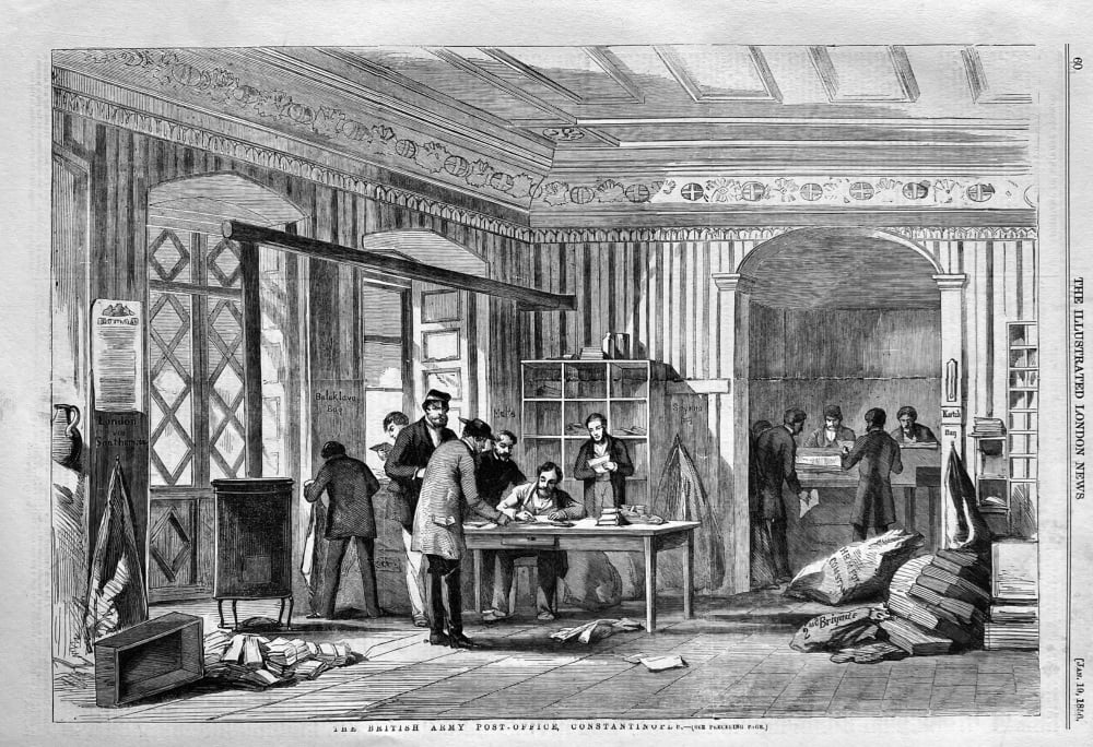 The British Army  Post-Office, Constantinople.  1856.