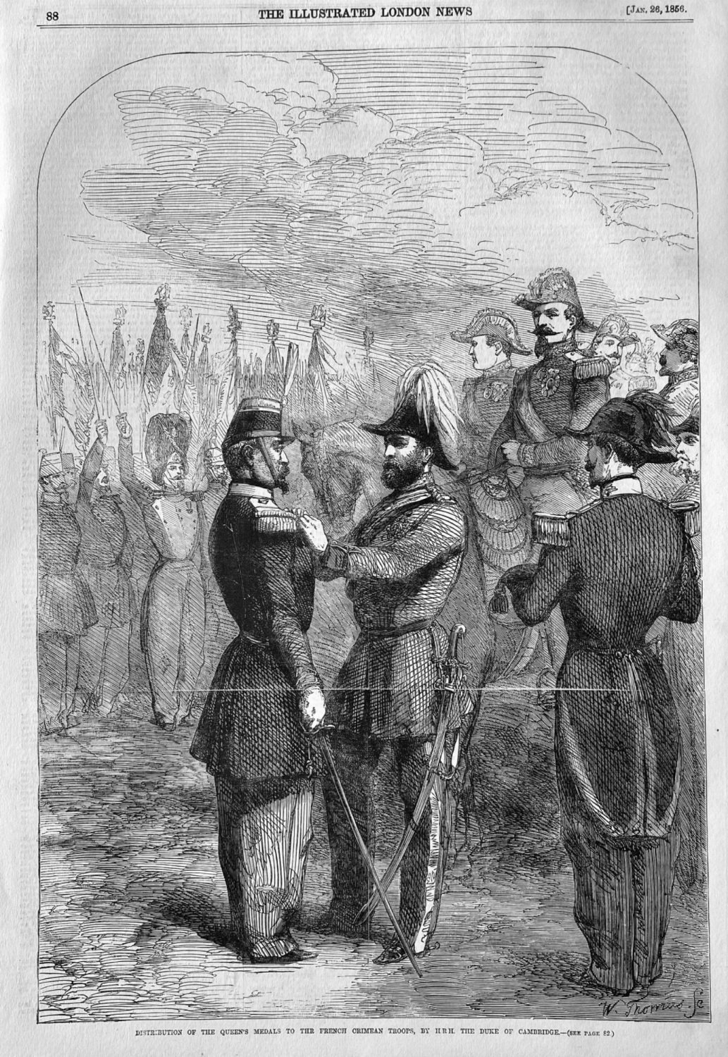 Presentation of the Queen's Medals to the French Crimean Troops, by H.R.H. 