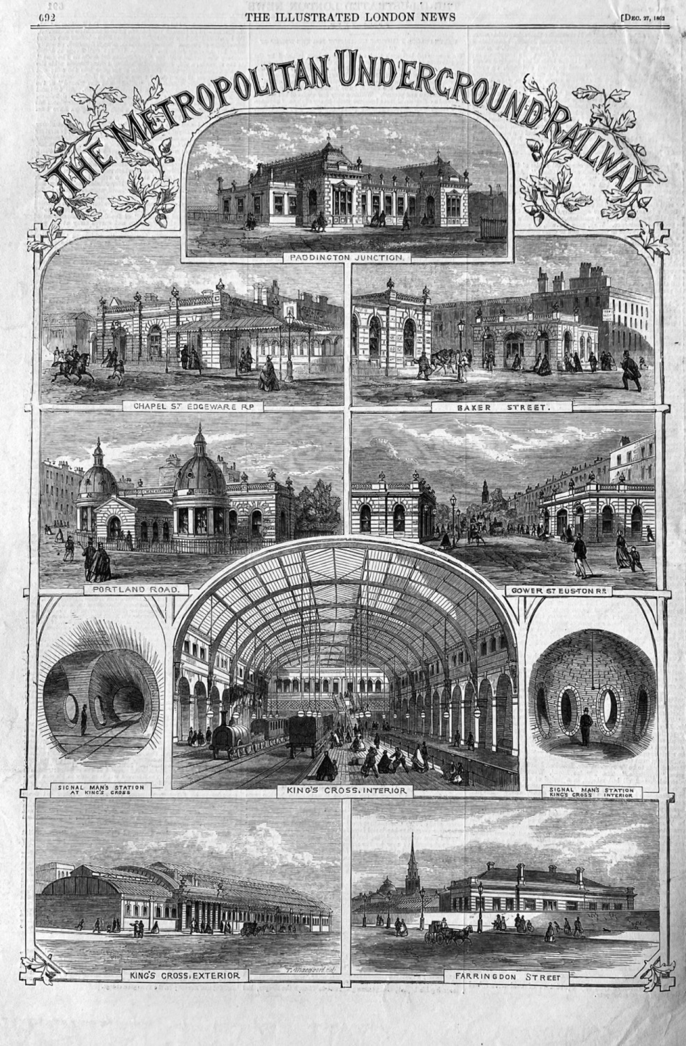 The Metropolitan Underground Railway. 1862.