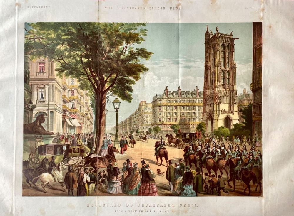 Boulevard De Sebastopol, Paris. 1859.