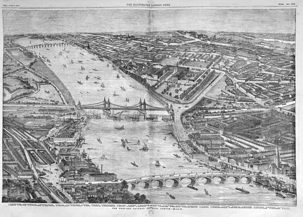 The West-End  Railway  District, London.  1859.