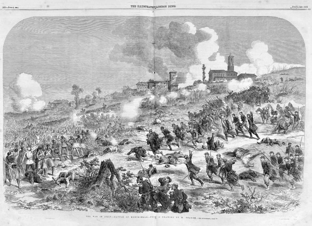 The War in Italy.- Battle of Montebello.- 1859.