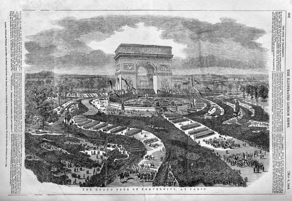 The  Grand Fete of Fraternity, at Paris.  1848.