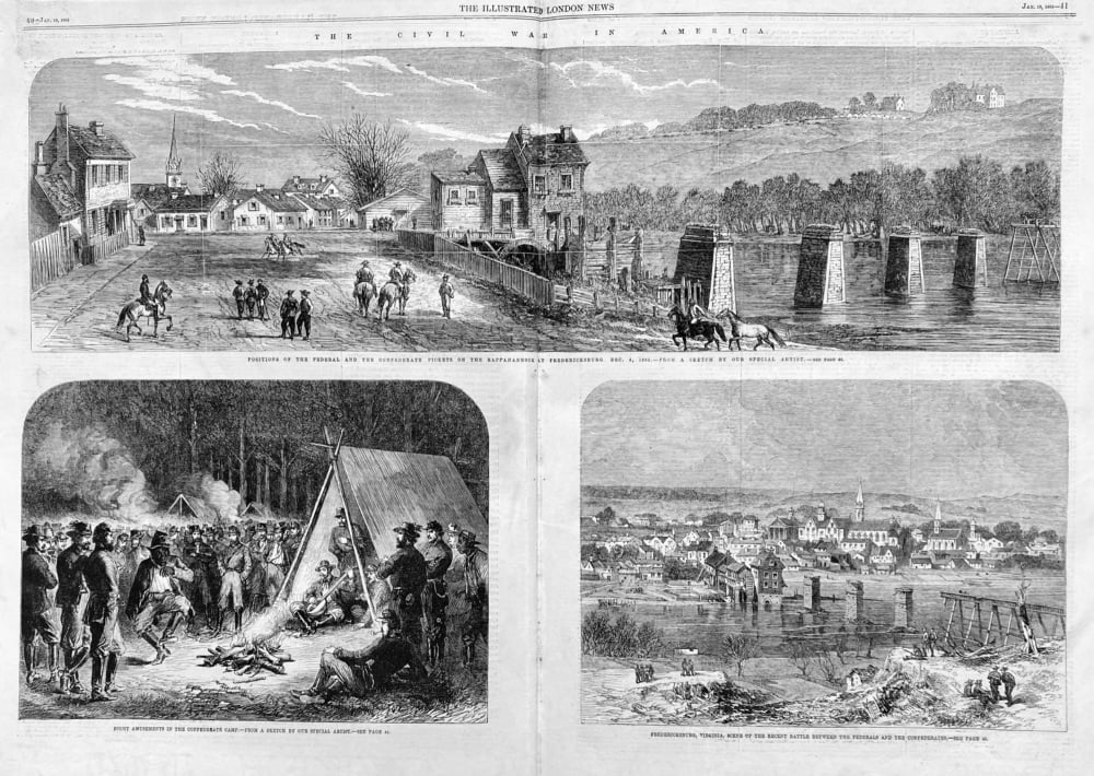The Civil War in America.  1863.