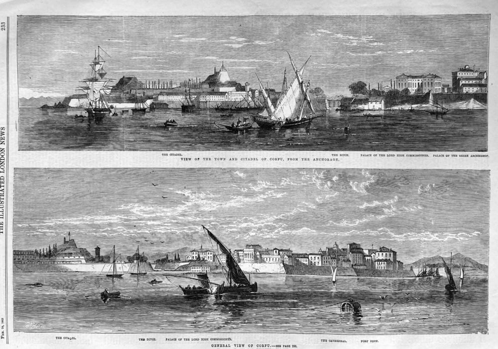 Views of Corfu.  1863.