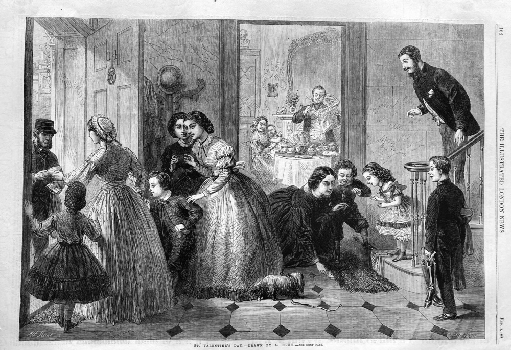 St, Valentine's Day.- Drawn by A. Hunt.  1863.