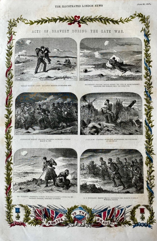 Acts of Bravery during the Late War.  1857.