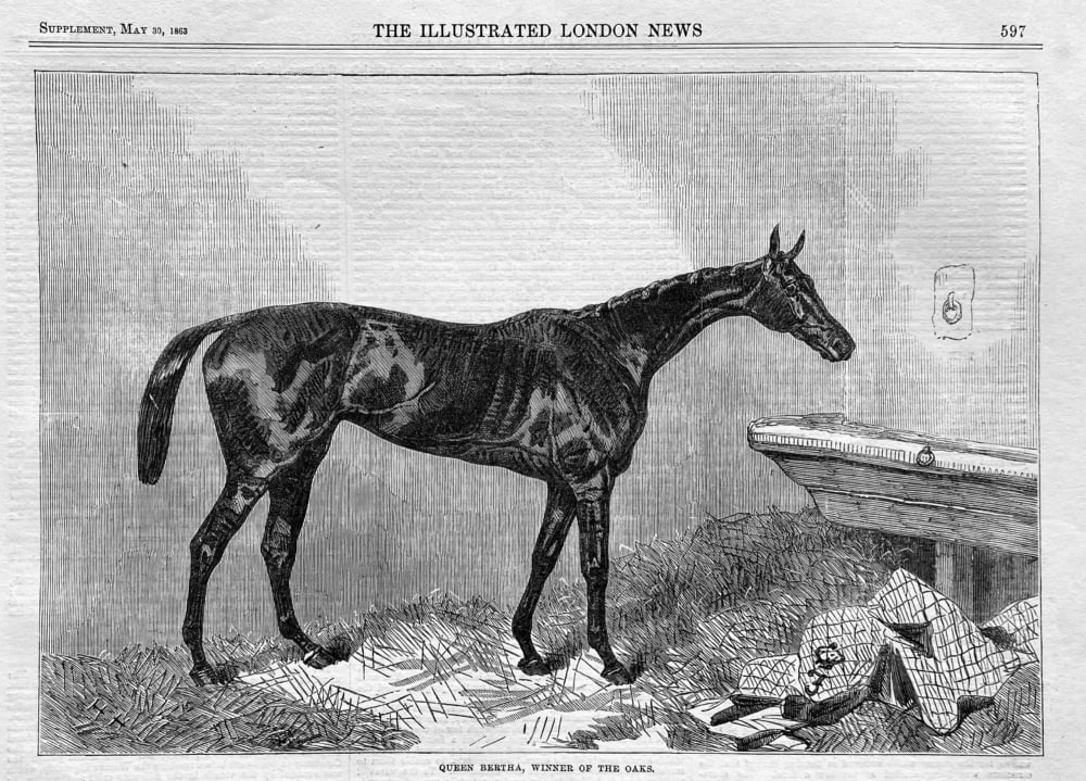 Queen Bertha, Winner of the Oaks.  1863.