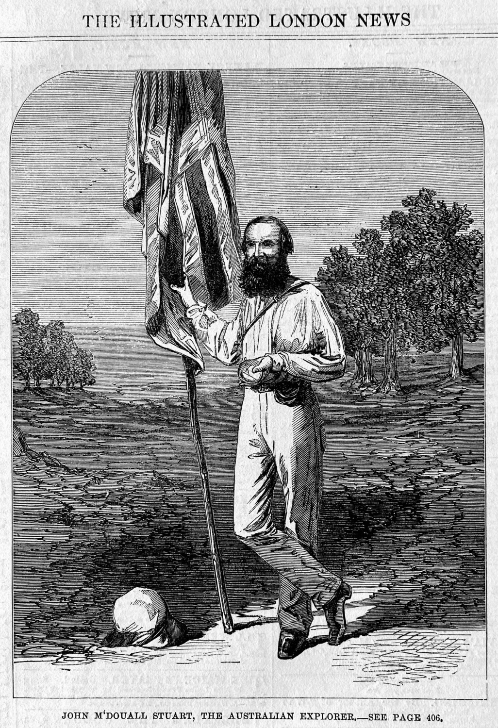 John M'Douall Stuart, the Australian Explorer.  1863.