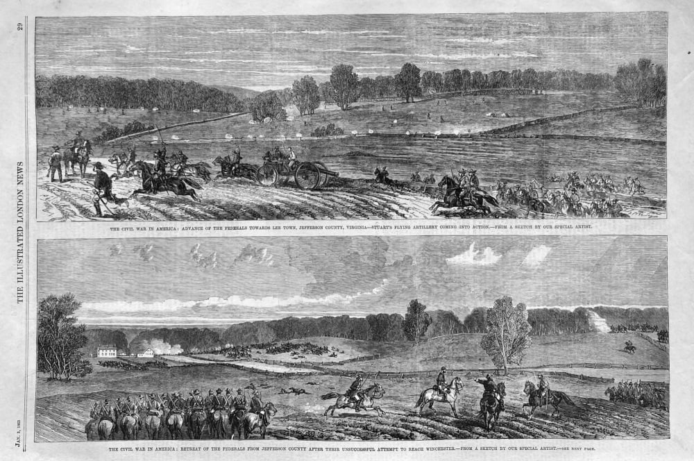 Civil War in America.  1863.