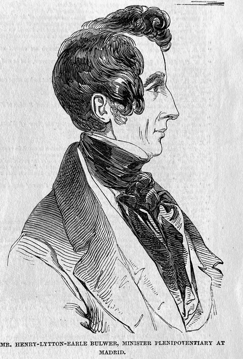 Mr. Henry-Lytton-Earle Bulwer, Minister Plenipotentiary at Madrid.  1846.