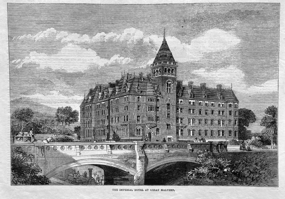 The Imperial Hotel at Great Malvern.  1862.