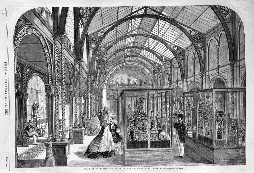 The Loan Collection of Works of Art at South Kensington Museum.  1862.