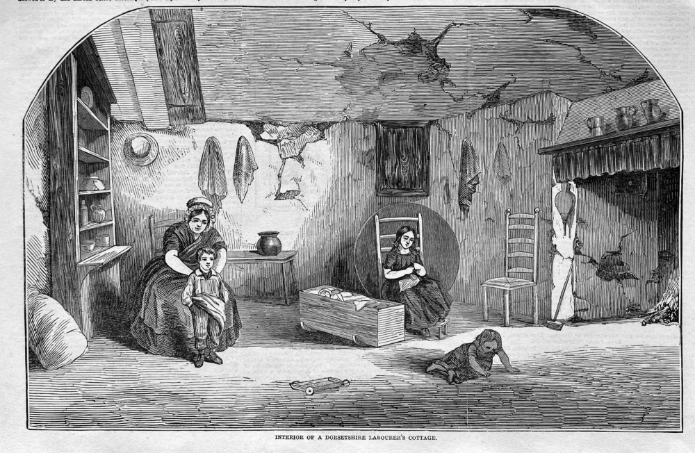Interior of a Dorsetshire Labourer's Cottage.  1846.